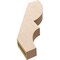 Ekena Millwork 3-inch W x 16-inch D x 22-inch H Ridgewood Rough Cedar Woodgrain TimberThane Knee Brace, Primed BRCUR03X16X22RIDRCPR - alternate 2